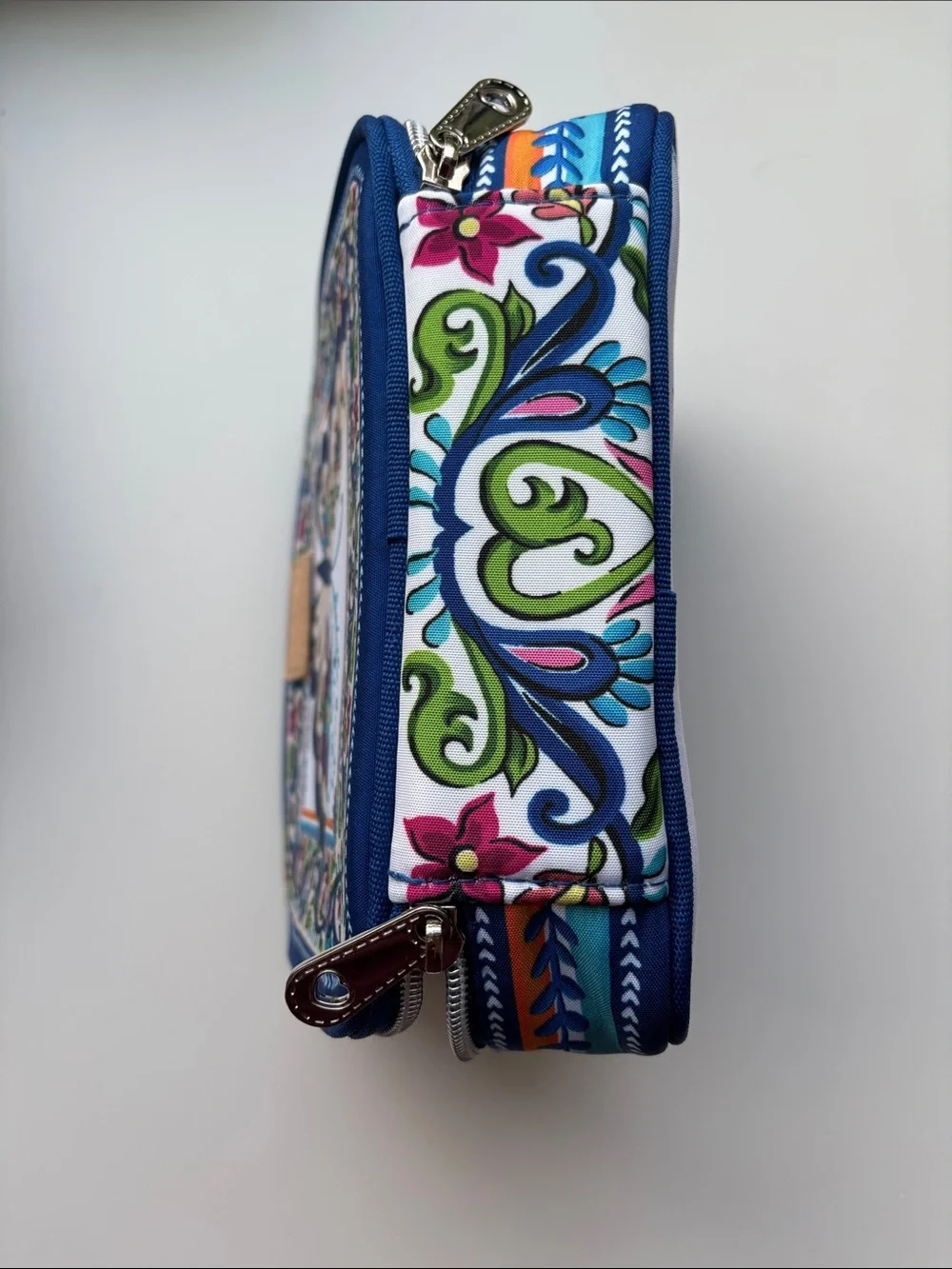 Brighton Blue Butterfly Floral Jewelry Case for Travel